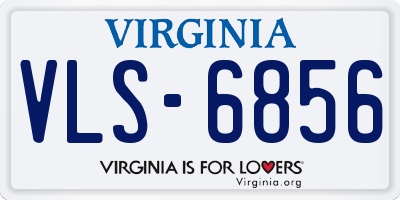 VA license plate VLS6856