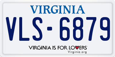 VA license plate VLS6879