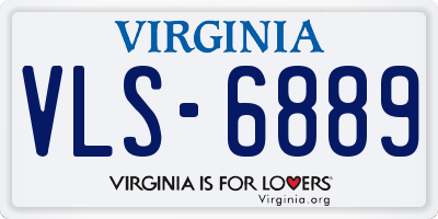 VA license plate VLS6889