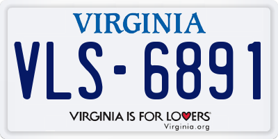 VA license plate VLS6891