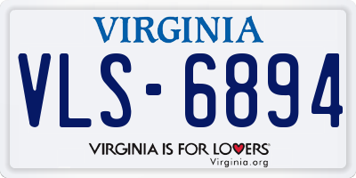 VA license plate VLS6894