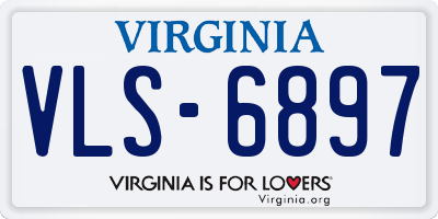 VA license plate VLS6897