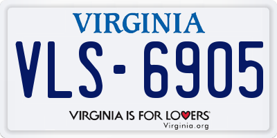 VA license plate VLS6905