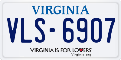 VA license plate VLS6907