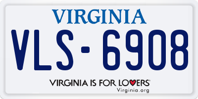 VA license plate VLS6908
