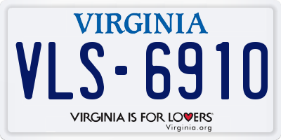 VA license plate VLS6910