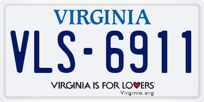 VA license plate VLS6911