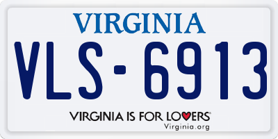 VA license plate VLS6913