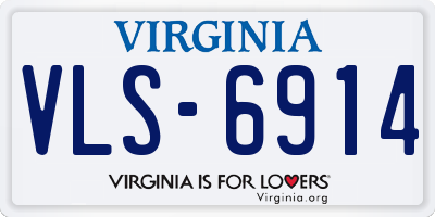 VA license plate VLS6914