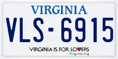 VA license plate VLS6915