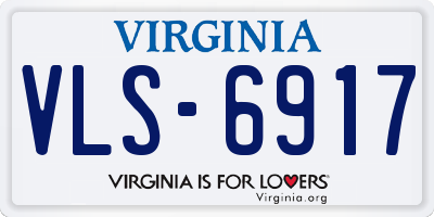 VA license plate VLS6917