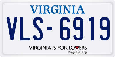 VA license plate VLS6919