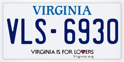 VA license plate VLS6930