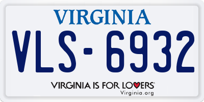 VA license plate VLS6932