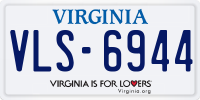VA license plate VLS6944