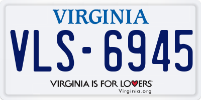 VA license plate VLS6945