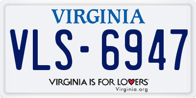 VA license plate VLS6947