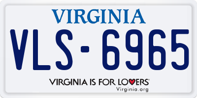 VA license plate VLS6965