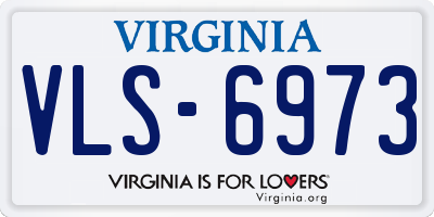 VA license plate VLS6973