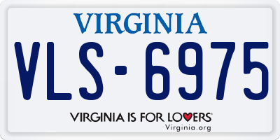VA license plate VLS6975