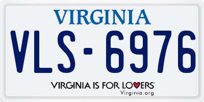 VA license plate VLS6976