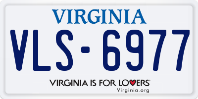 VA license plate VLS6977