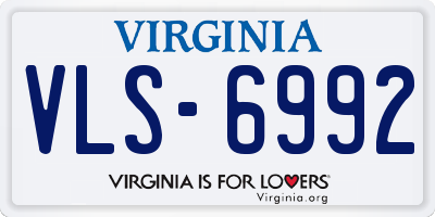 VA license plate VLS6992