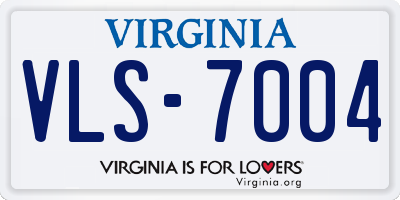 VA license plate VLS7004