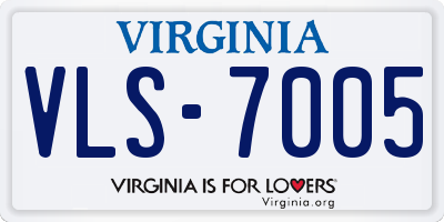 VA license plate VLS7005
