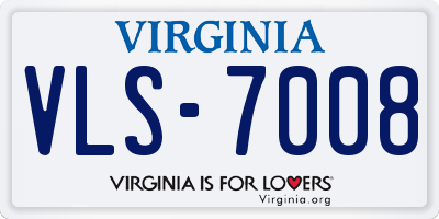 VA license plate VLS7008