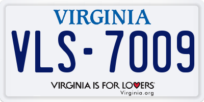 VA license plate VLS7009