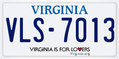VA license plate VLS7013