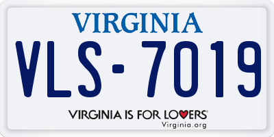VA license plate VLS7019