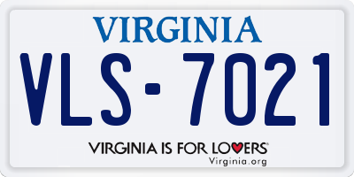 VA license plate VLS7021