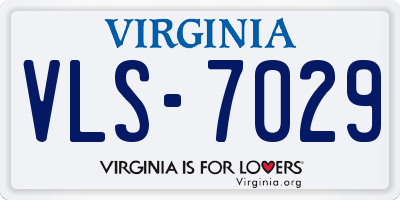 VA license plate VLS7029