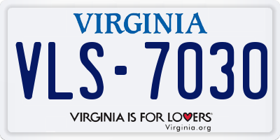 VA license plate VLS7030