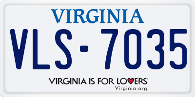 VA license plate VLS7035