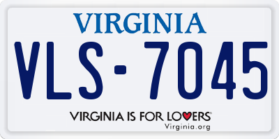 VA license plate VLS7045