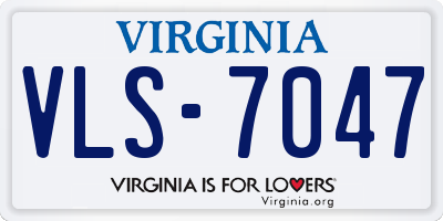 VA license plate VLS7047