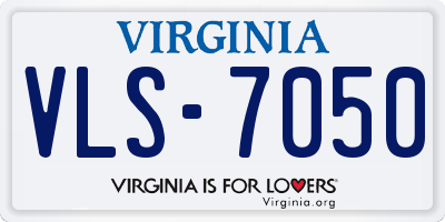 VA license plate VLS7050