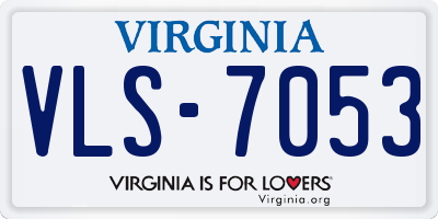 VA license plate VLS7053
