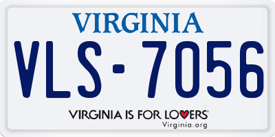 VA license plate VLS7056