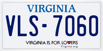 VA license plate VLS7060