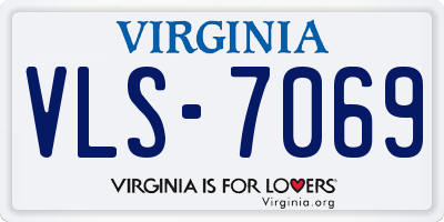 VA license plate VLS7069