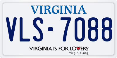 VA license plate VLS7088