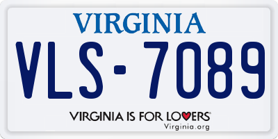 VA license plate VLS7089