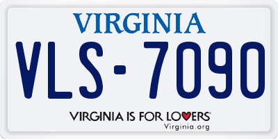 VA license plate VLS7090