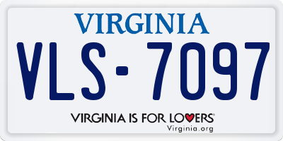 VA license plate VLS7097