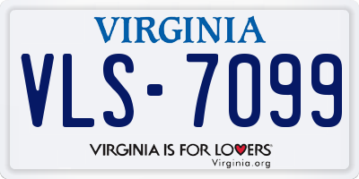 VA license plate VLS7099