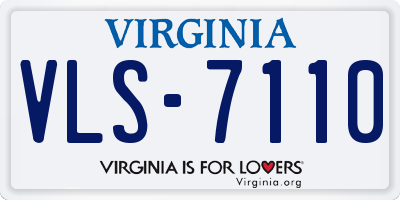 VA license plate VLS7110